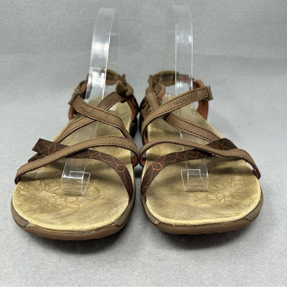 Merrell Jacardia Womens Dark Earth Brown Outdoor Strappy Sandals Size 10 - Picture 7 of 13